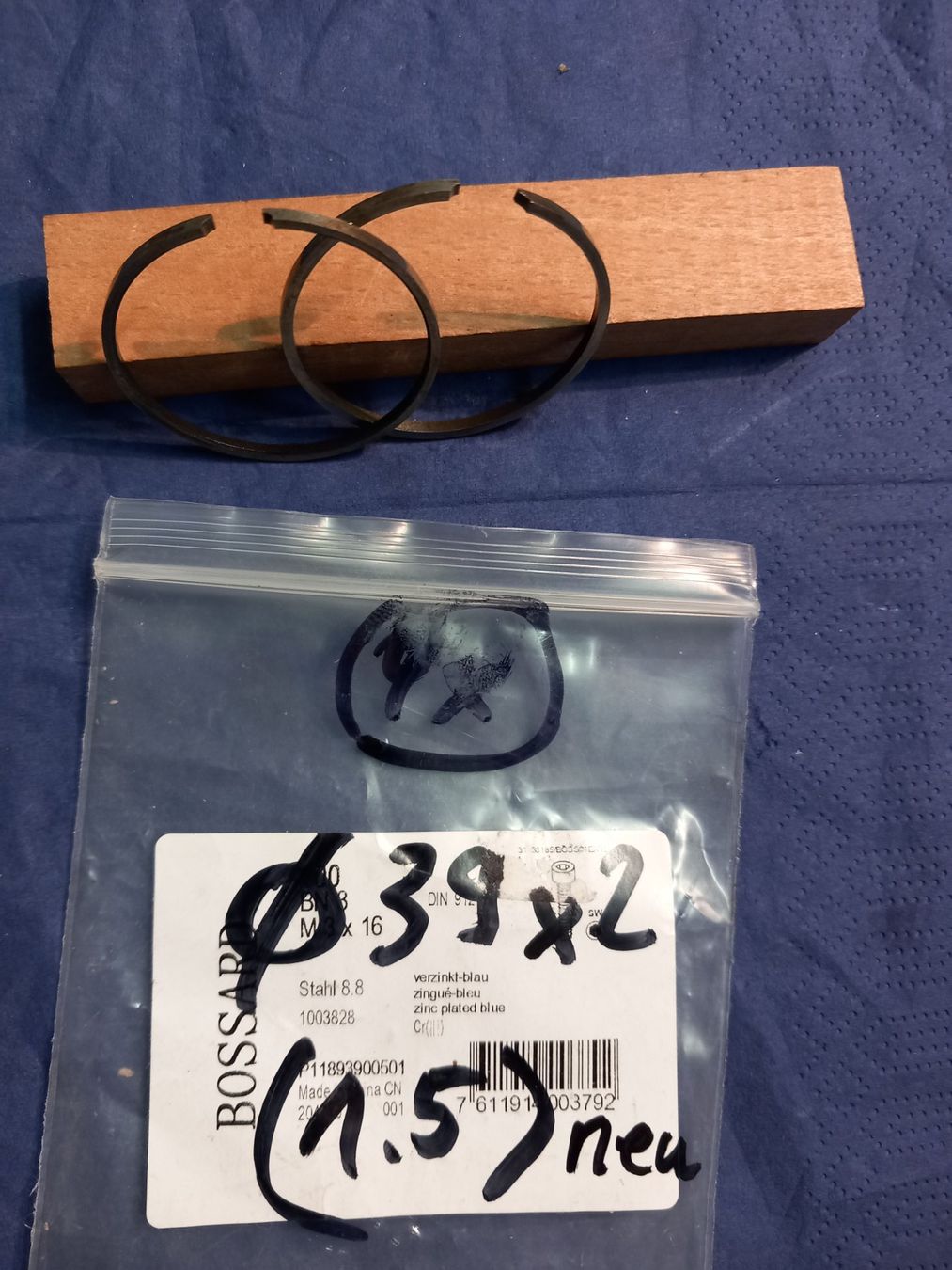 Ciclomotori: Mofa Kolbenring 39 x 2 x 1.5 – Nuovo (secondo la descrizione) da Givisiez venduto da Reiffel 2