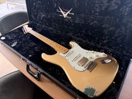 Fender Stratocaster CS 1960 Gold over Sherwood Green