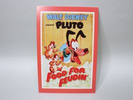 AK Disney Pluto Food For Feudin Postkarte