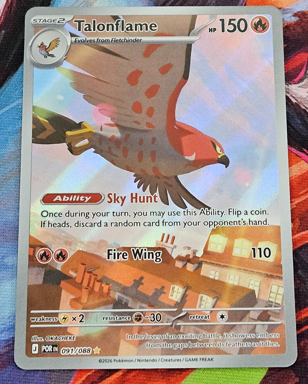 Pokémon Carte collezionabili: Pokemon Talonflame 091/088 Perfect Order EN – Nuovo (secondo la descrizione) da Cousset venduto da VstarCards