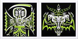 MARTIN ONTIVEROS - MARTINHEAD - 2 SIEBDRUCK PRINTS