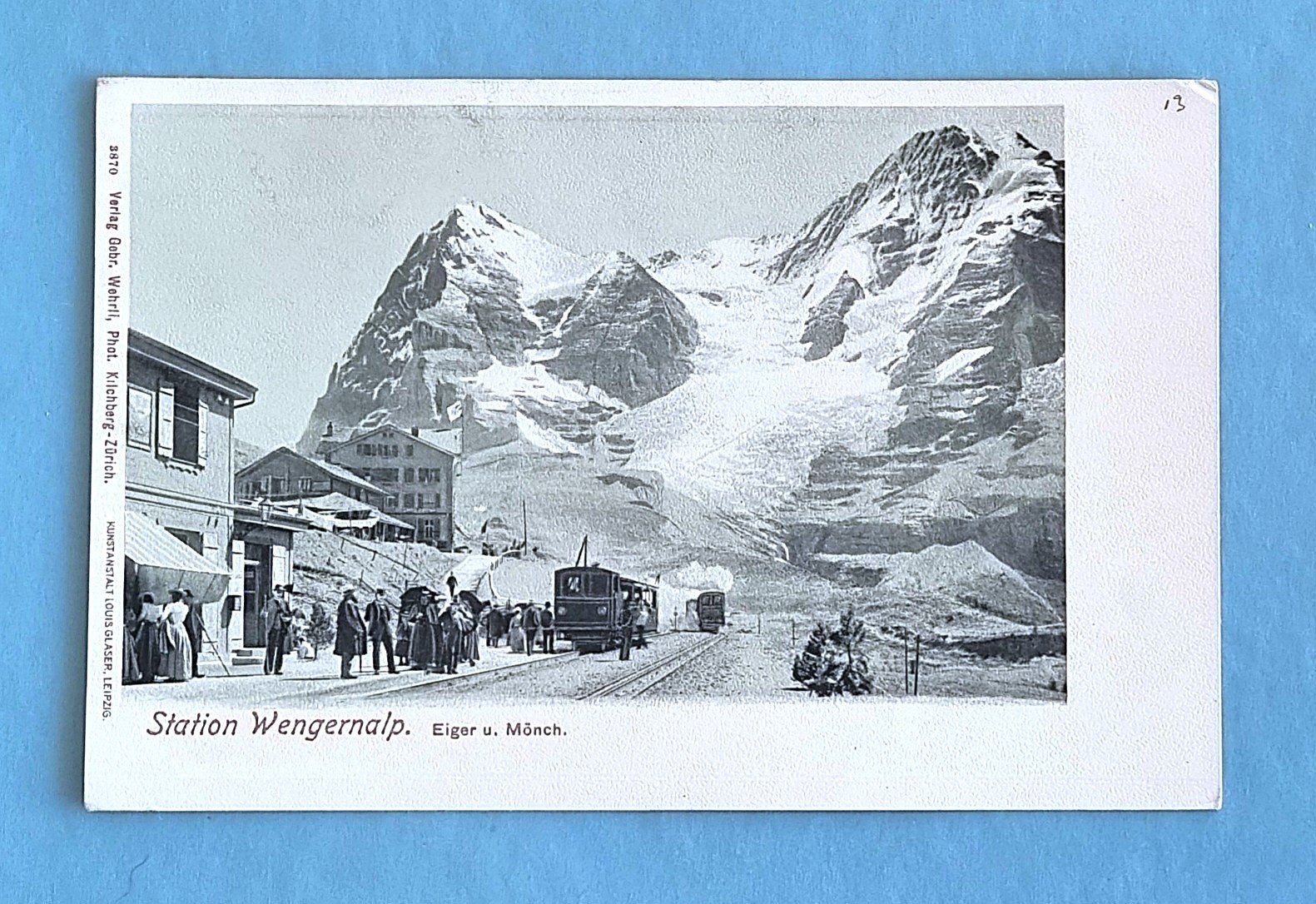 Cartoline postali: Wengernalp - Station - Bahnhof - Zahnradbahn – Usato da Rothrist venduto da RROENK