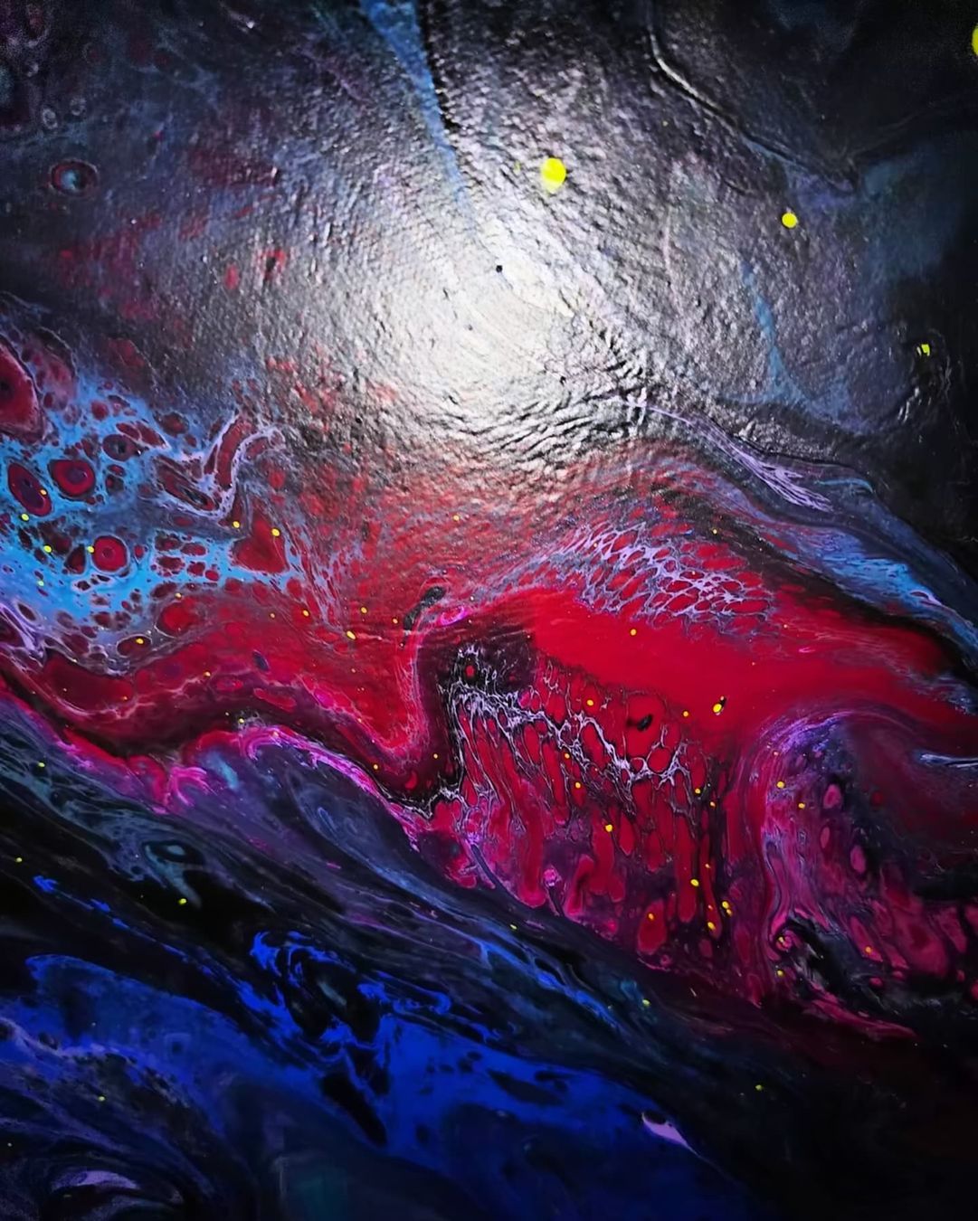 Gemälde: Abstraktes Bild von mir gemalt 1mx70 mystical depth – Neu und originalverpackt aus Zürich von Melossoap 6