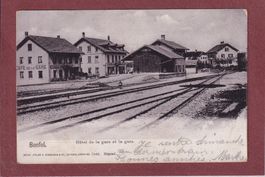 Bonfol - Hôtel de la gare et la gare - 1904