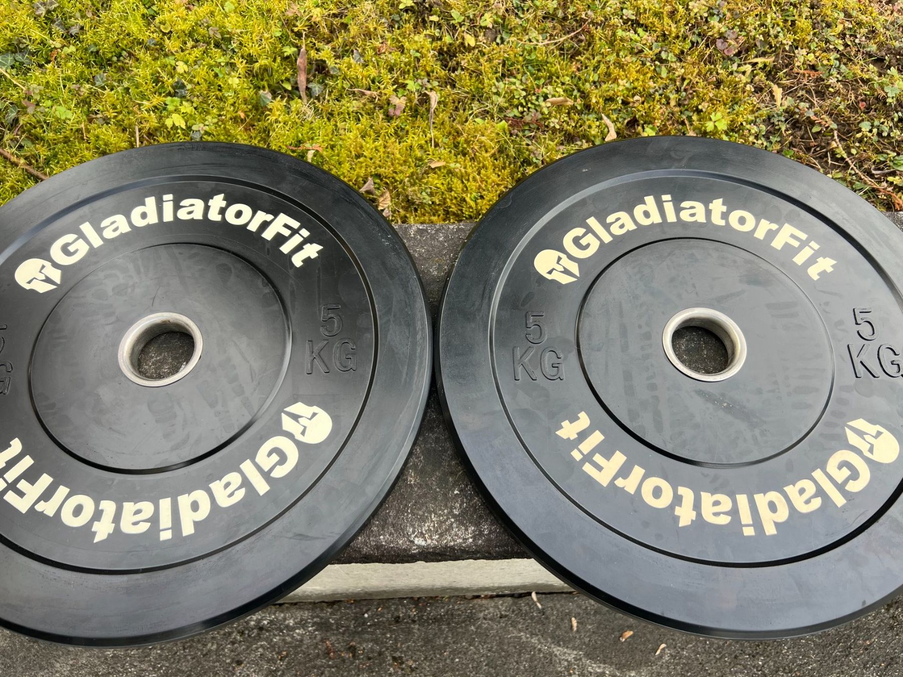 Manubri & Pesi: 2x5kg Gladiatorfit Competition Bumper Plates – Usato da Arlesheim venduto da SKA_4144