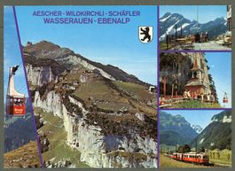 AK color Alpstein AI 5-Bild,Aescher.Ebenalp.Wildkirchli≈1986