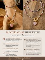 Bunter Achat Kette 45cm