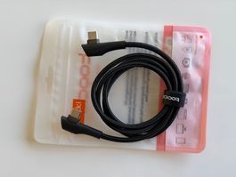 Toocki USB-C auf USB-C Kabel gewinkelt 90 grad 1 Meter