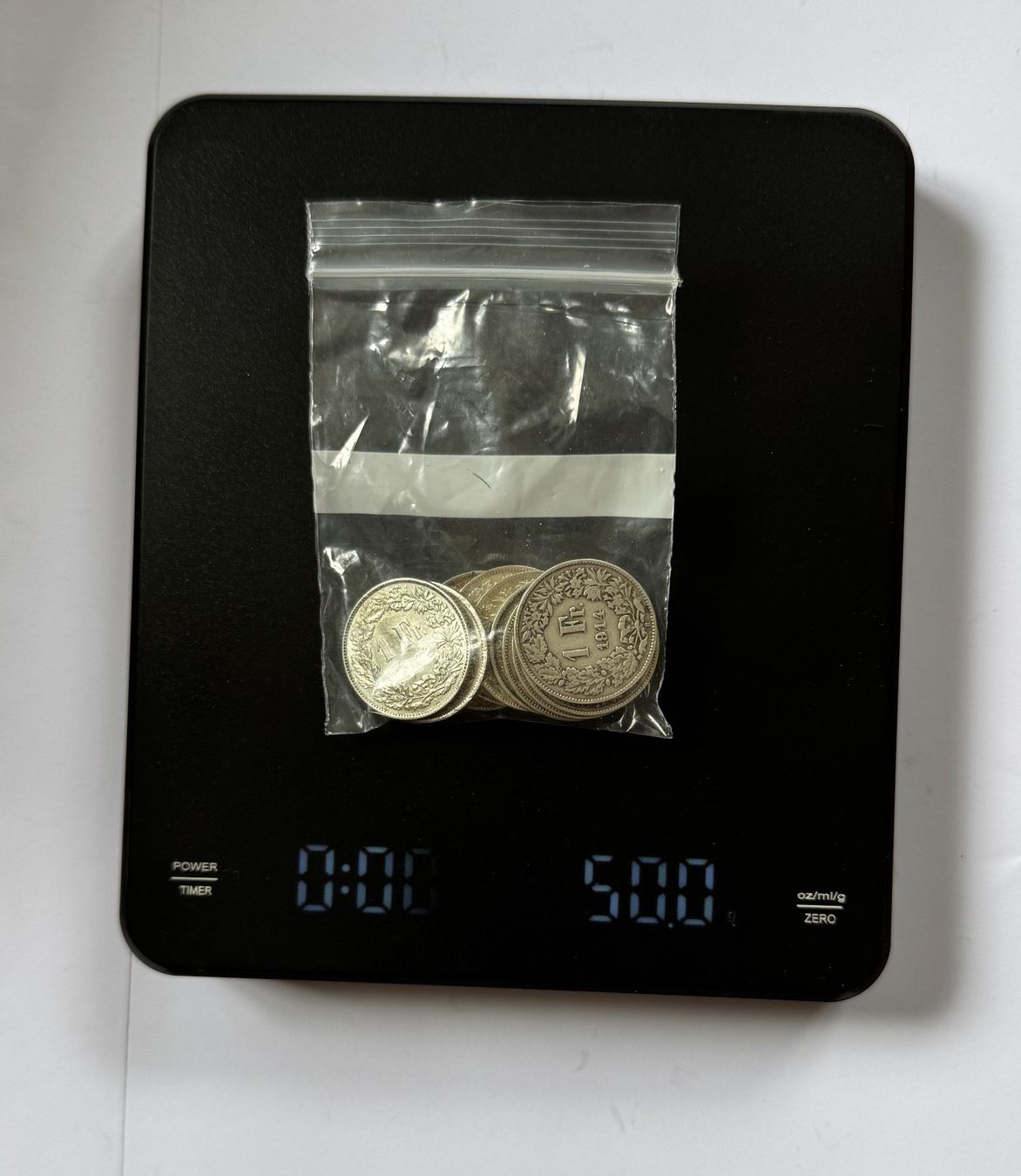 Tutti le monete: 1 Franken 1908 bis 1966 Serie 50 g Silber – Usato da Kirchberg SG venduto da Zenhad69 2