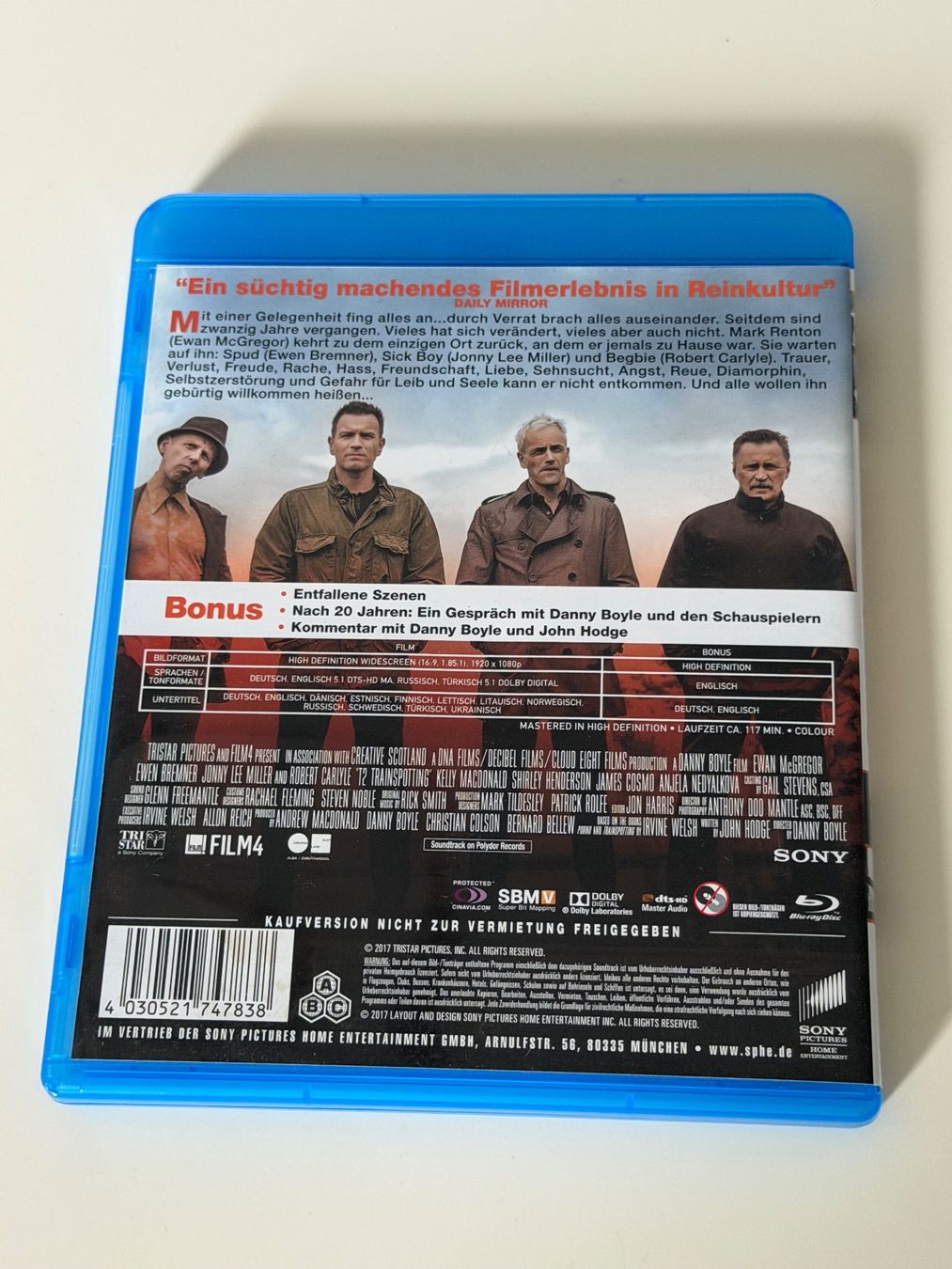Tutti i DVDs: T2 Trainspotting 2 - Blu-Ray - Top Zustand – Nuovo (secondo la descrizione) da Altstätten SG venduto da sheamus 1
