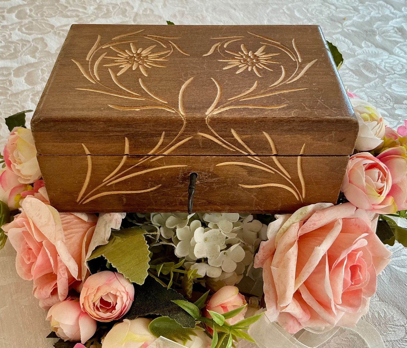 Tutte le decorazioni: ANTIKES KLEINES NÄHKÄSTCHEN – Usato da Zell LU venduto da Silvermemory