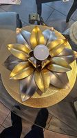 Deckenleuchte ANTIK mit Blattgold  vergoldenden 30 cm