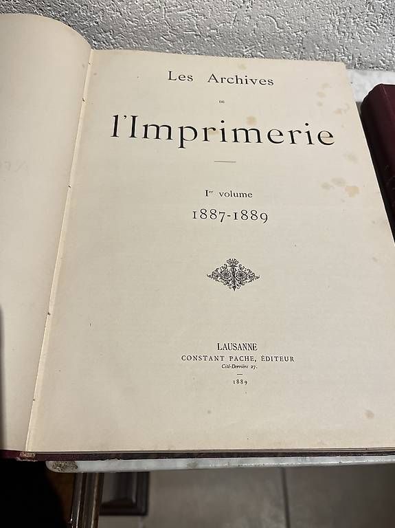 Bücher: Les Archives de L'Imprimerie  – Gebraucht aus Enges von Guarajuba01 1