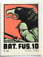 Soldatenmarke 2.WK, Stabskp Füsilier Bat 10, Wi Inf 113