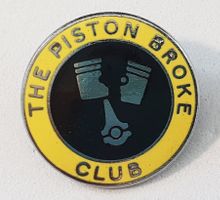 AA521 - Brosche The Piston Broke Club Ace Cafe, 59 Biker BSA