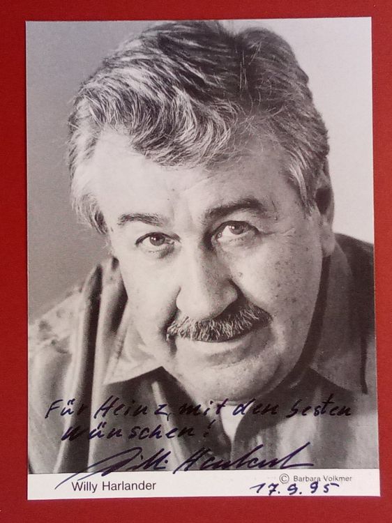 Willy Harlander 1931-2000 Autogramm Fotopostkarte 10x15cm (Gebraucht ...