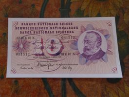 SUISSE  10  Francs  1973  (1512)  Billet