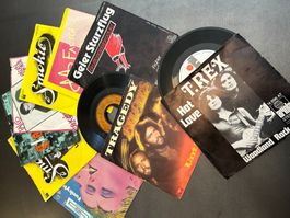 Schallplatten 45rpm diverse Interpreten Konvolut 9 Stück