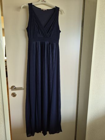 Dunkelblaues Maxikleid Chiffon