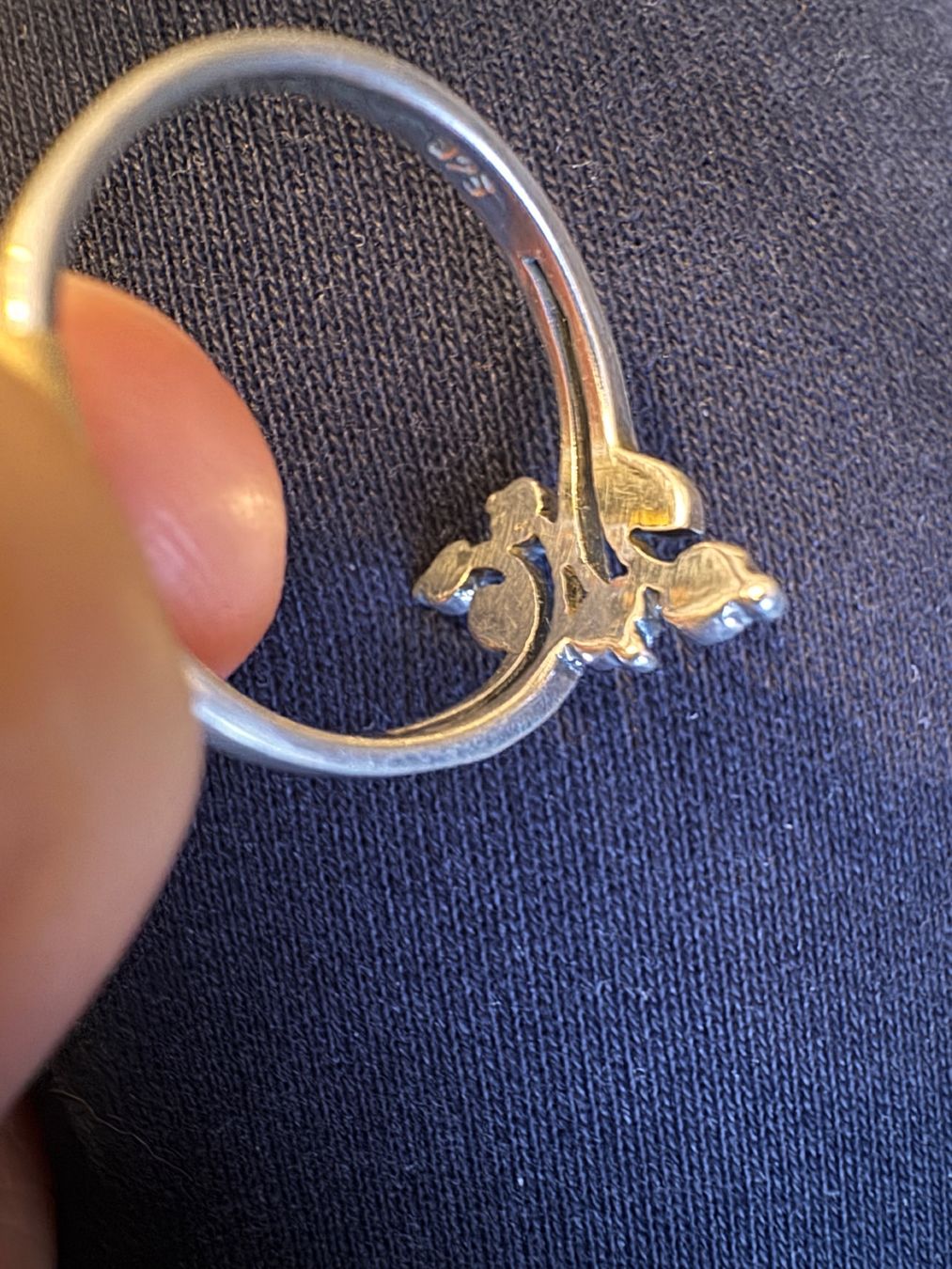 Anelli: Vintage Silberring S925 mit Markasit Stein Gr.59 – Usato da Zürich venduto da hanna1990 7