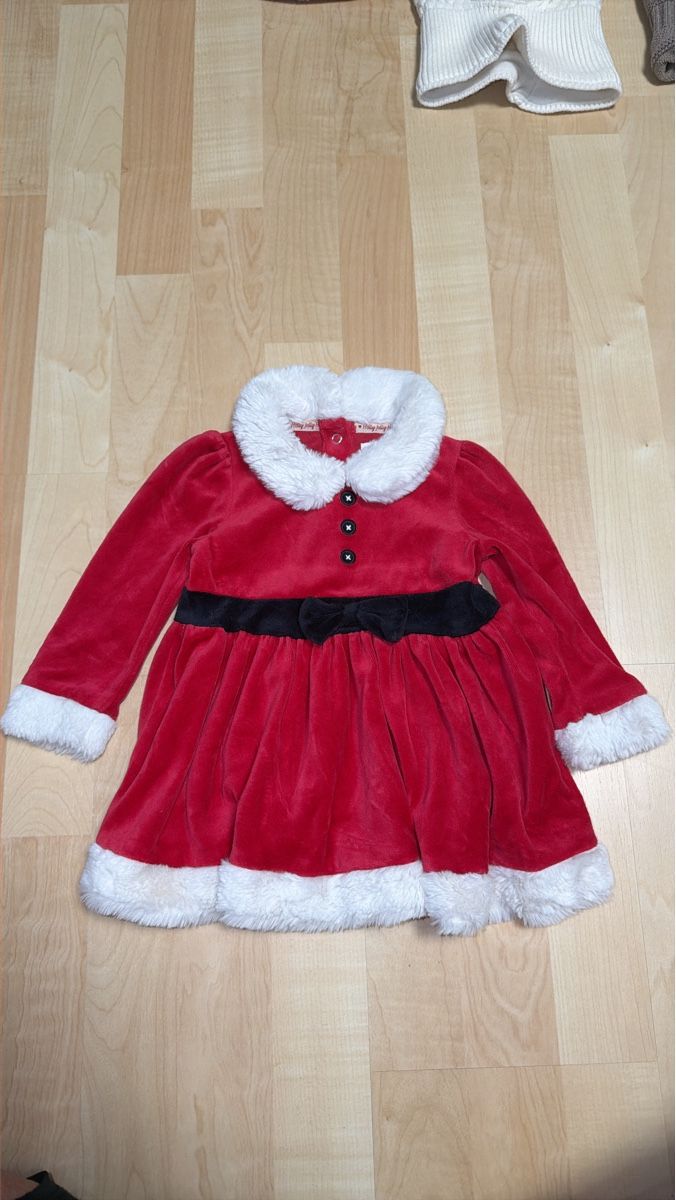 Vestiti & Gonne: Baby Kleinkind Weihnachtskleid Samt Rot Grösse 80 – Nuovo (secondo la descrizione) da Basel venduto da ola_ps8v