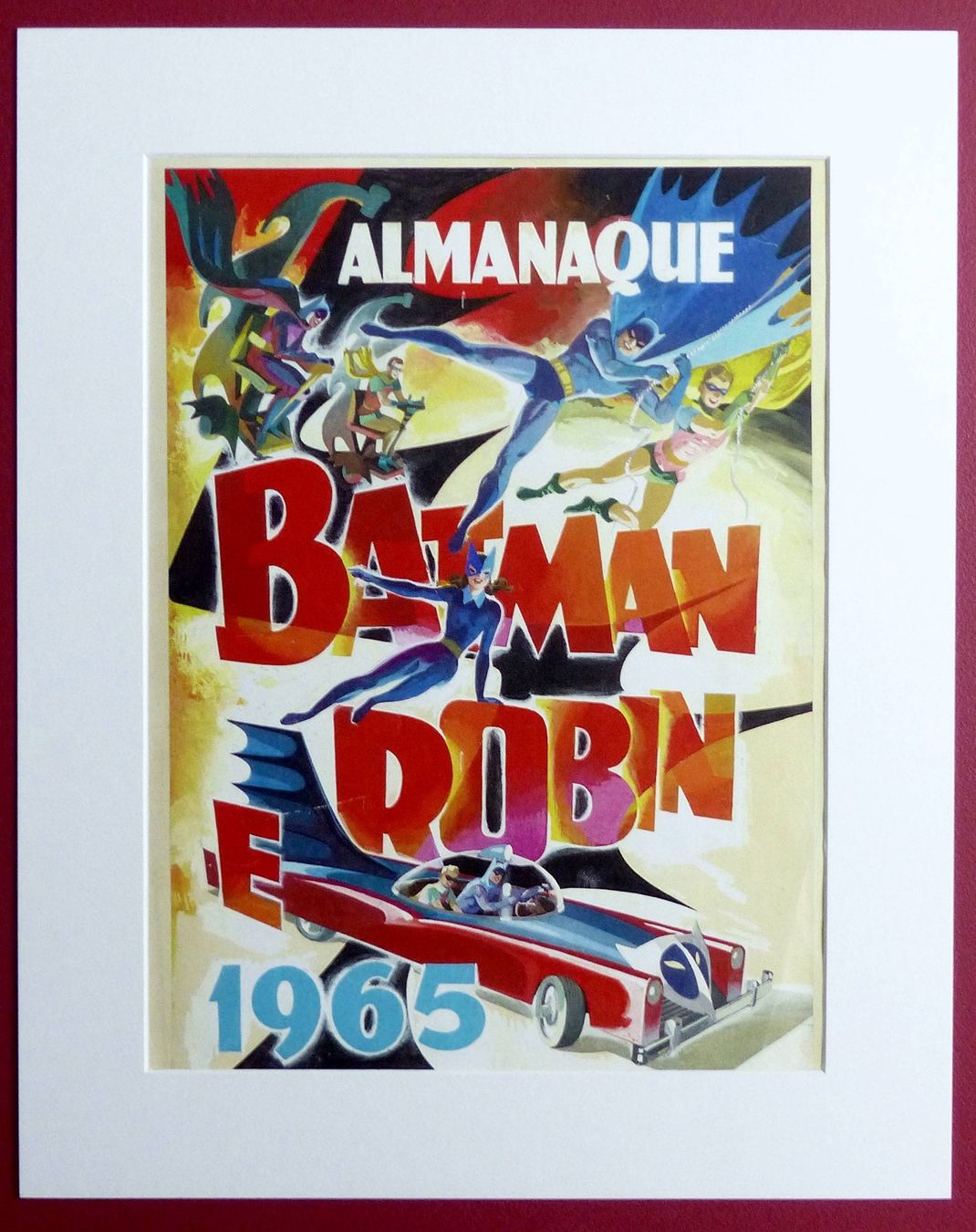 Foto & Immagini: BATMAN E ROBIN ALMANAQUE 1965 BATMOBILE REPRO PRINT POSTER – Usato da Lugano venduto da YouWantUS 2