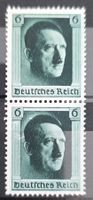 Deutsches Reich 1941: Hitler-Köpfe 6 Pf. vertikales Paar