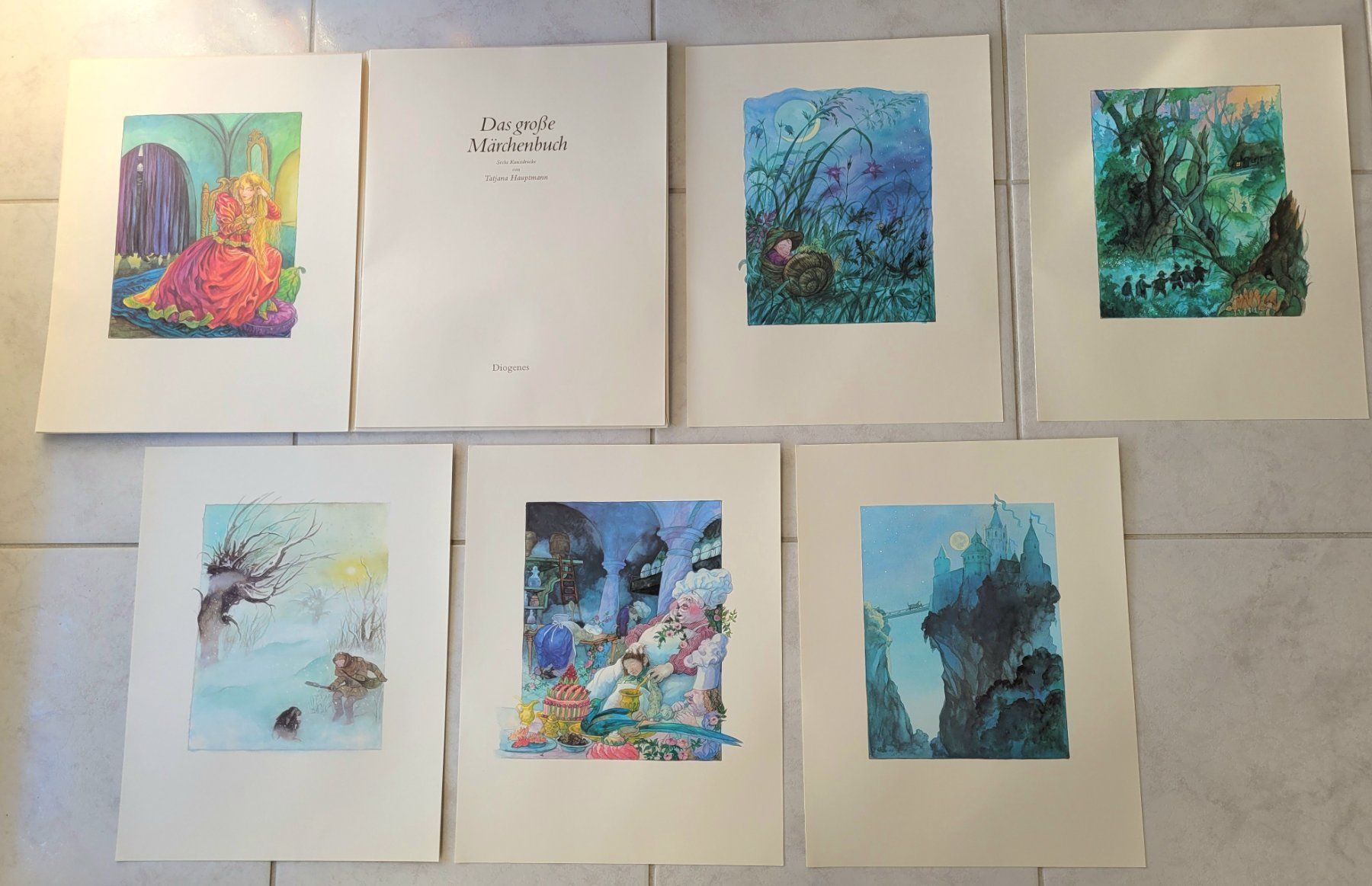 Arts picturaux & lithographies: 6 Märchen-Kunstdrucke – D'occasion à Oberuzwil par rtr_wp6m