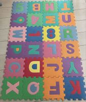 Spielmatte Puzzlematte Buchstaben Zahlen gebrauchter Zustand