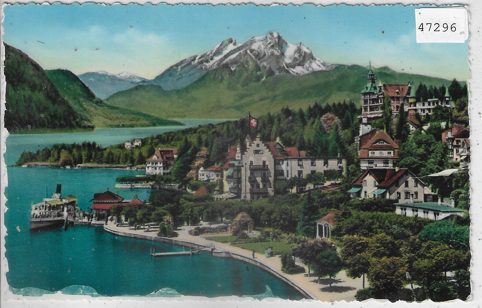 Cartoline postali: Weggis - Generalansicht - coloriert – Usato da Ettingen venduto da Kartenplanet