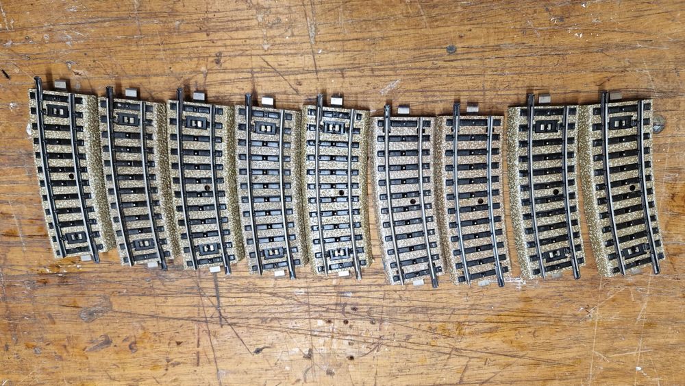 Märklin H0, M-Gleis 5101, gebogen, 1/2, 9 Stück | Kaufen auf Ricardo