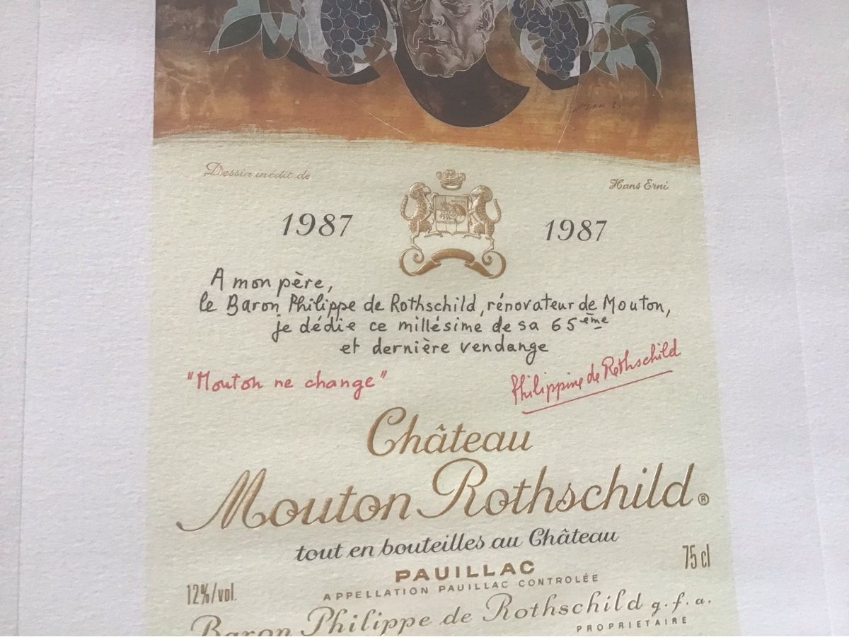 Grafica & Litografie: Lithographie Mouton Rotschild 1987 – Usato da Nods venduto da loredana18 3