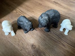 🐻 Charmantes Bären-Familie Figuren-Set – 4-teilig