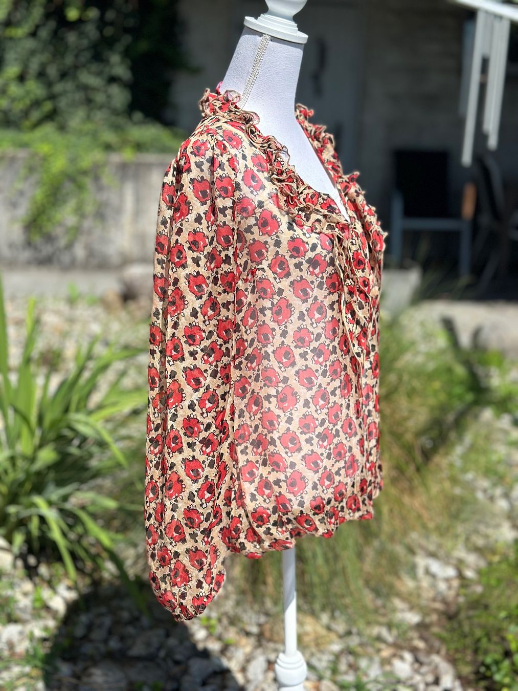 Blusen: BLUGIRL Seidebluse mit Blumenmuster Gr. M/44 – Neu (gemäss Beschreibung) aus Zufikon von Modestil365 4