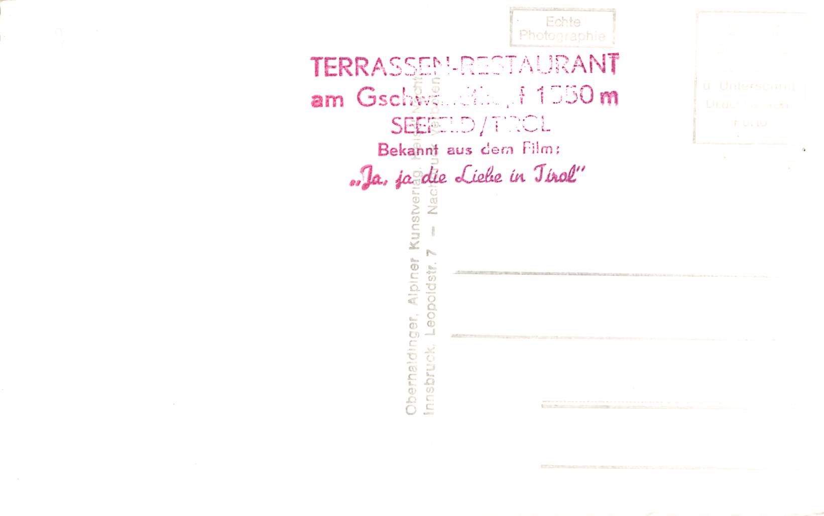 Cartoline postali: Sessellift gschwandtkopf  Seefeld – Usato da Biasca venduto da Blenio71 1