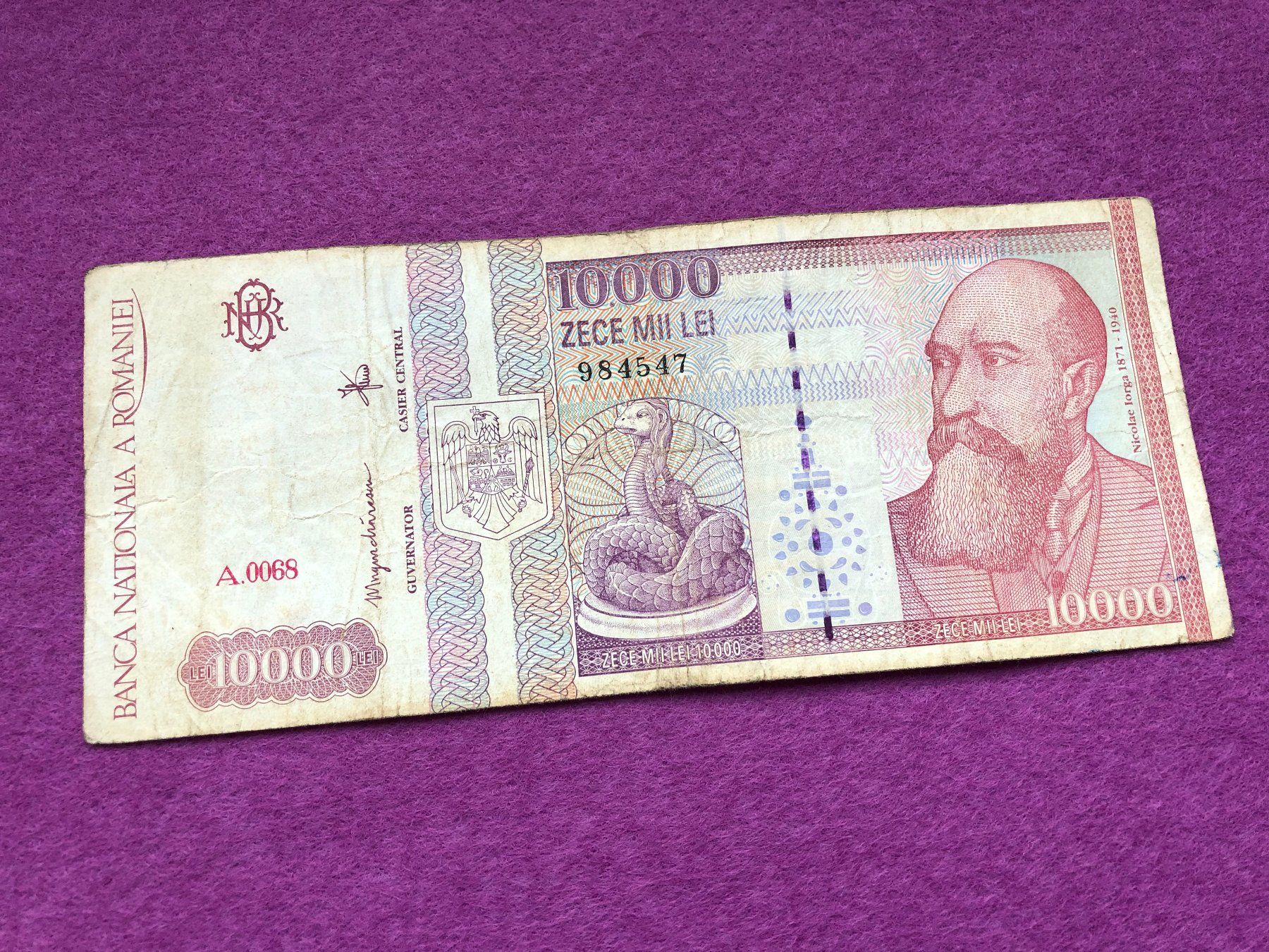 Banconote: Romania 1994 - Rumänien - Nicolae Iorga – Usato da Pfäffikon SZ venduto da Sieben77 4