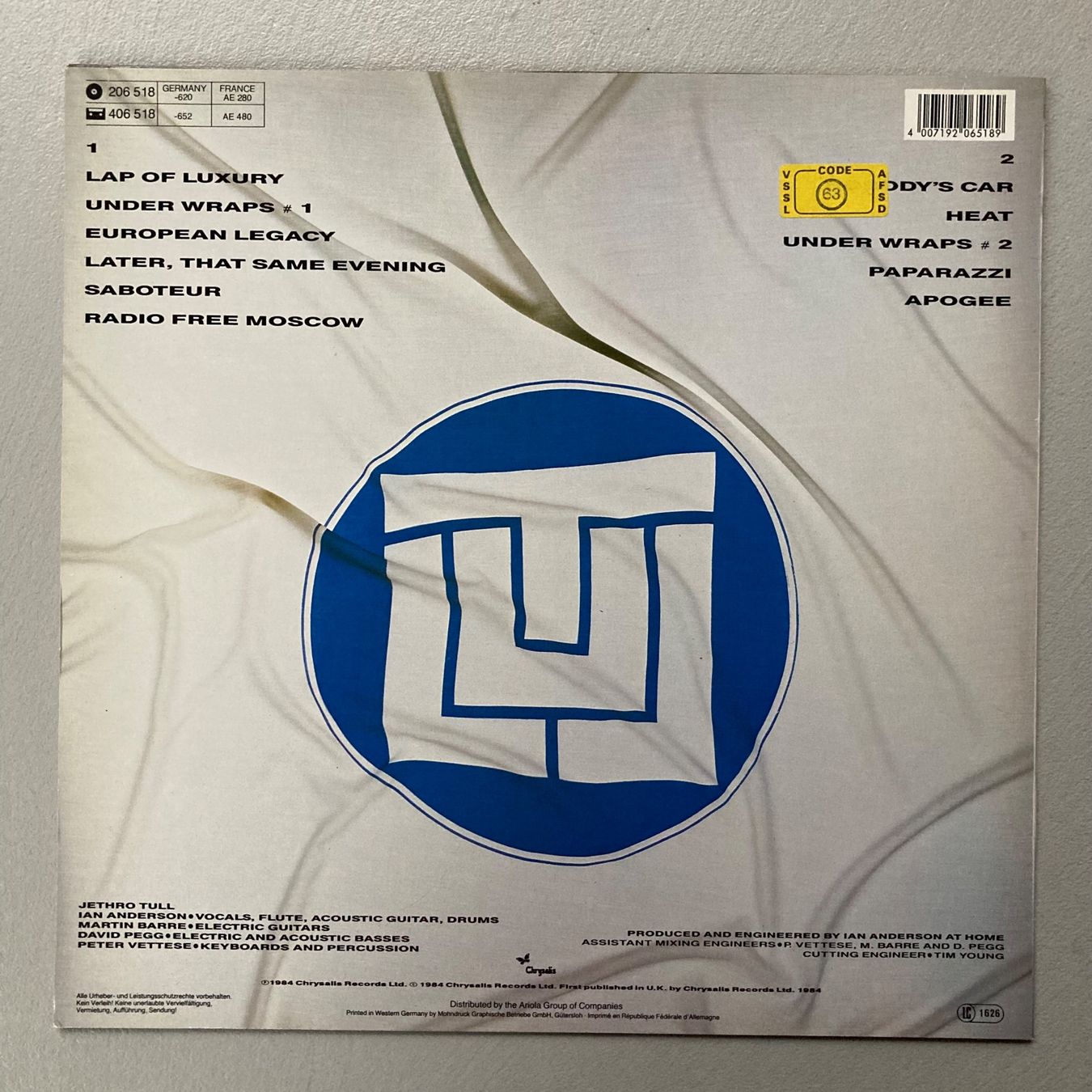 Dischi in vinile: Jethro Tull – Under Wraps – LP – Usato da dachsen venduto da oheio 1