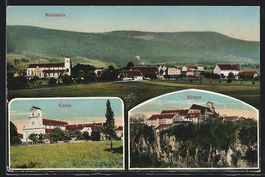 Mariastein, Panorama, Kirche und Kloster