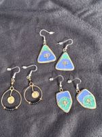 Lot, 3 Paar Ohrringe, verspielt, Boho-Style, Vintage