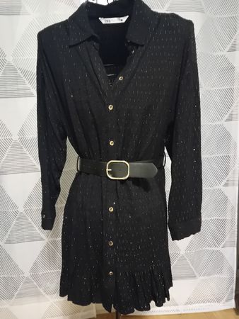 kleid mit gürtel von Zara gr M