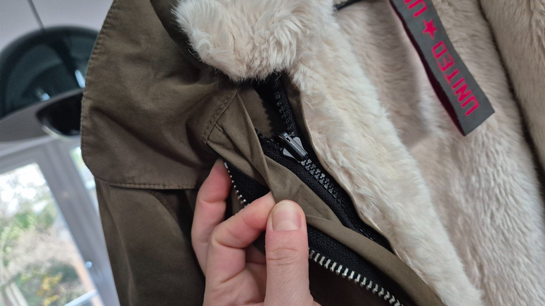 Giacche: Olive green winter coat size S – Usato da Zürich venduto da monadiederich 7