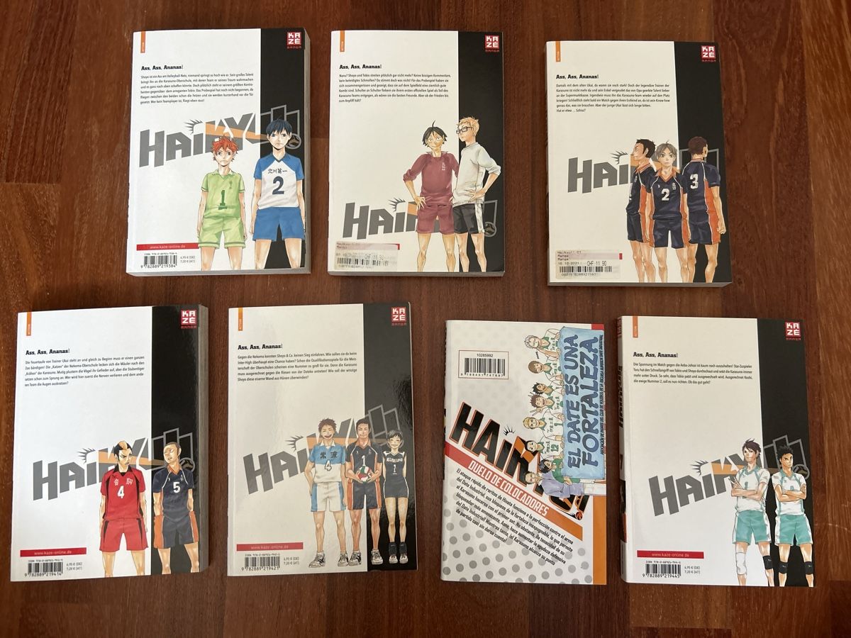 Libri: Haikyu Band 1-7 – Nuovo (secondo la descrizione) da Zürich venduto da Naira03 1