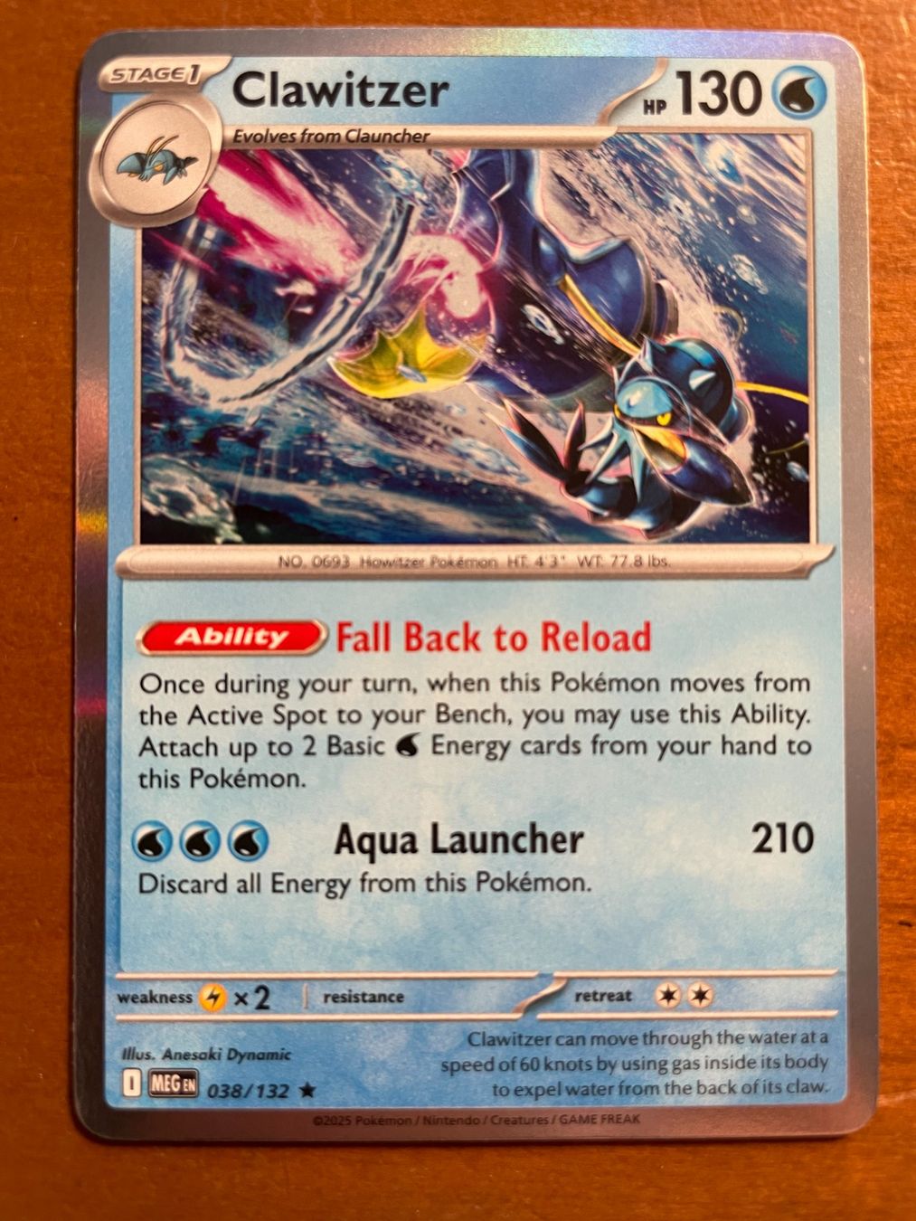 Pokémon Carte collezionabili: Pokemon Clawitzer Holo (Versand gratis) – Nuovo (secondo la descrizione) da Chur venduto da Angerson