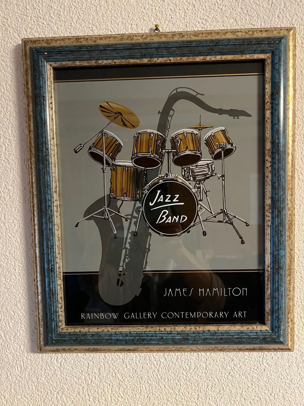 Poster & Bilder: Kunstdruck Jazz Band James Hamilton + schöner Bilderrahmen – Gebraucht aus Mönchaltorf von lubusc