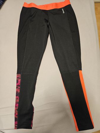 Reebok Sport Leggings Damen Gr. M schwarz/pink Top Zustand