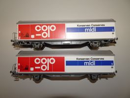2x Roco 4340L SBB 21 85 211 5 127-2 "Midi Conserven"  H0 DC