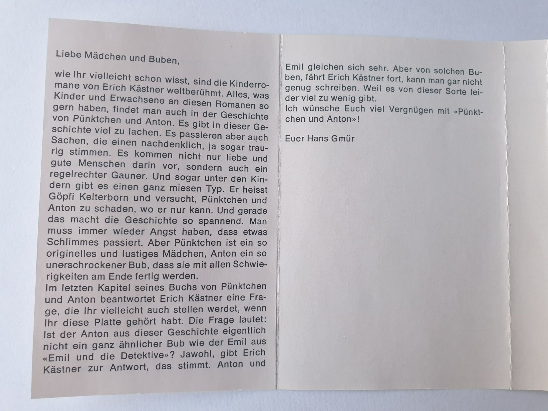 Livres audio: Pünktchen und Anton Kassette – D'occasion à Mörschwil par spirspi 3