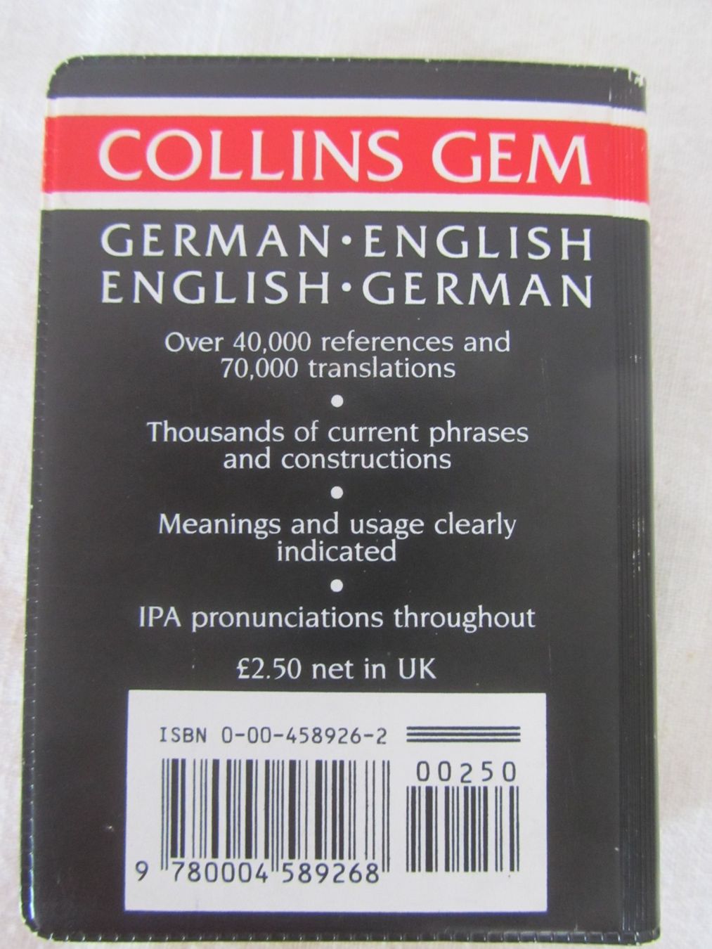 Libri: Collins Gem Deutsch Wörterbuch - German Dictionary! – Usato da Seengen venduto da mikelele 1