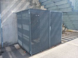 Metall Gitterbox Abfallbox Aussenbereich 160 x 211 x H190cm