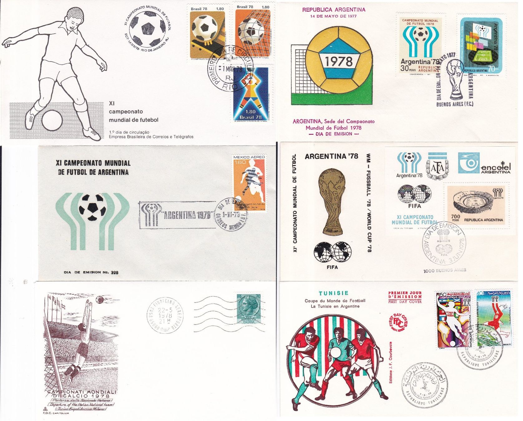 Tous les timbres: 54 Stk. FDCs, Sonderbriefe "Fussball WM" – D'occasion à Münchwilen AG par Nesar 6